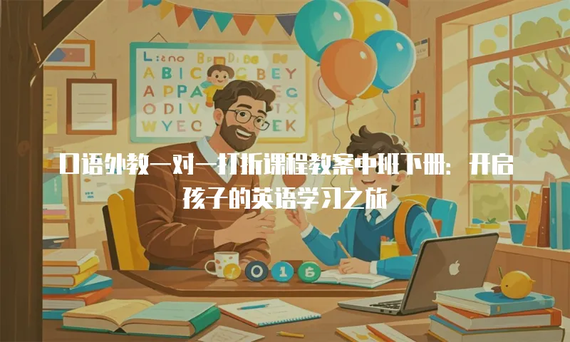 口语外教一对一打折课程教案中班下册：开启孩子的英语学习之旅