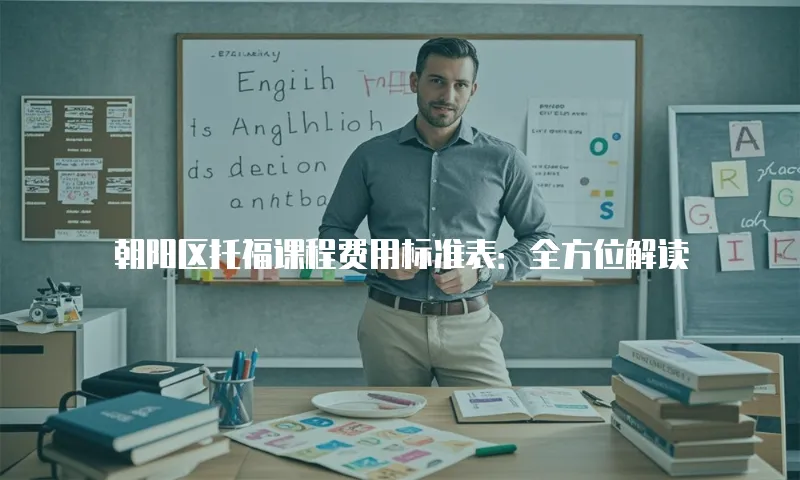 朝阳区托福课程费用标准表：全方位解读