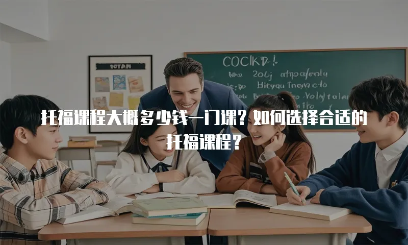 托福课程大概多少钱一门课？如何选择合适的托福课程？