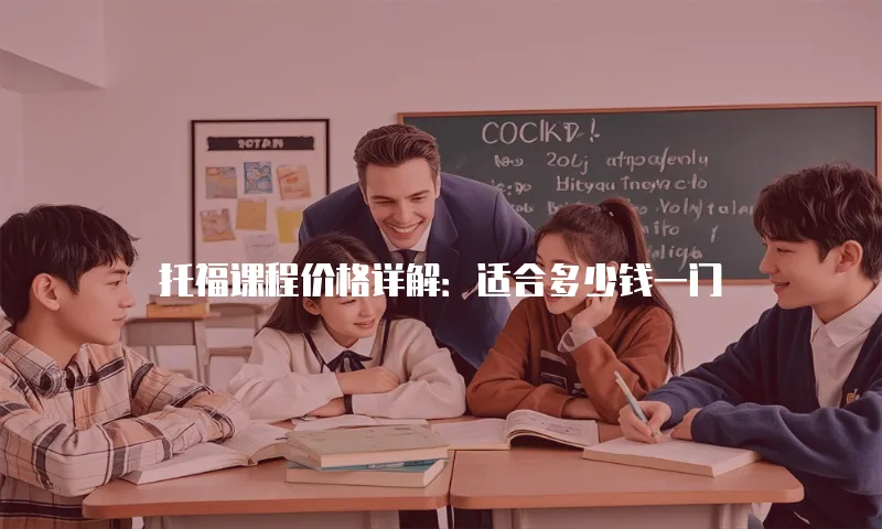 托福课程价格详解：适合多少钱一门