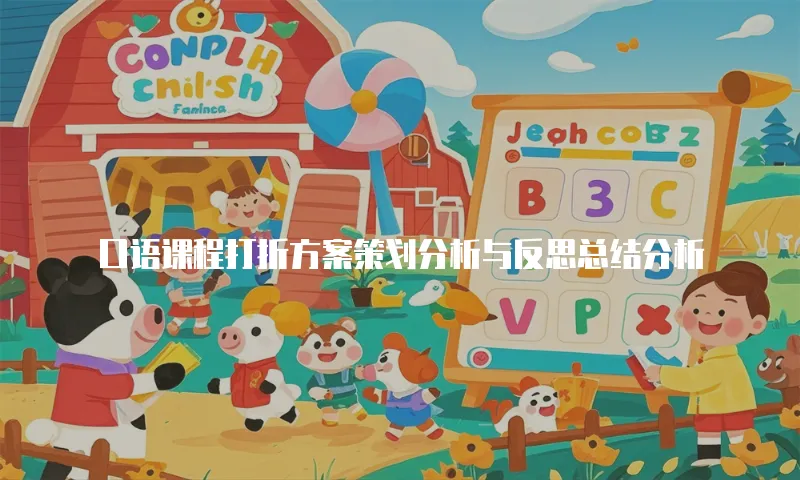 口语课程打折方案策划分析与反思总结分析