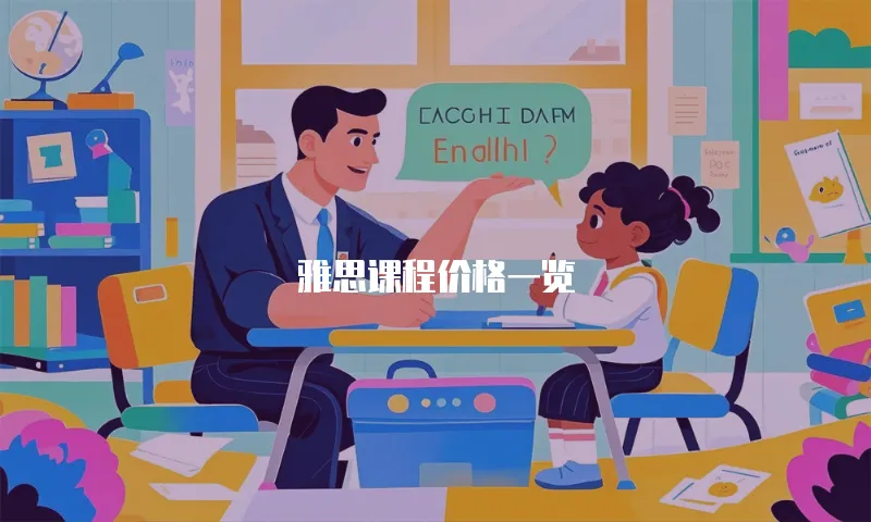 雅思课程价格一览