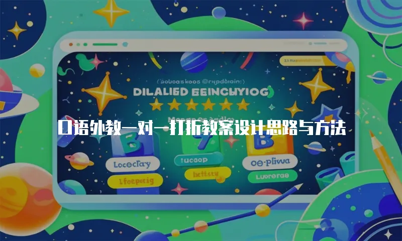 口语外教一对一打折教案设计思路与方法