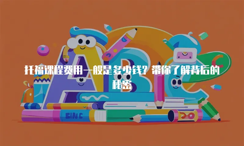 托福课程费用一般是多少钱？带你了解背后的秘密