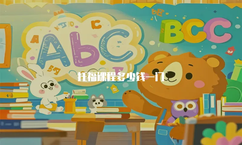 托福课程多少钱一门