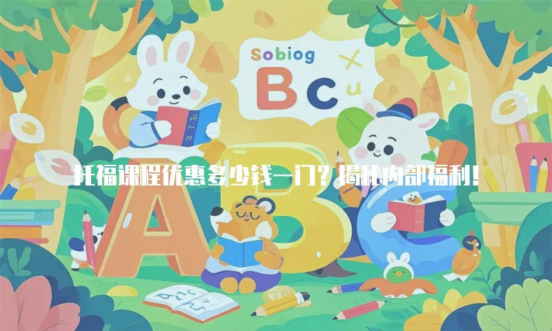 托福课程优惠多少钱一门？揭秘内部福利！