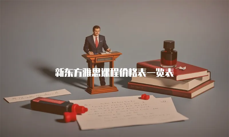 新东方雅思课程价格表一览表