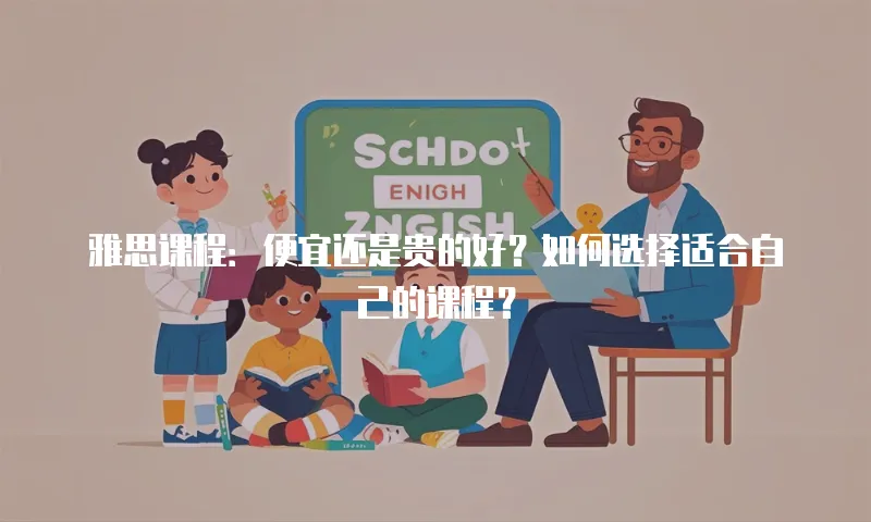 雅思课程：便宜还是贵的好？如何选择适合自己的课程？