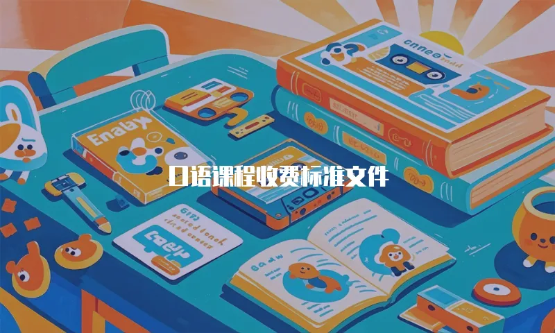 口语课程收费标准文件
