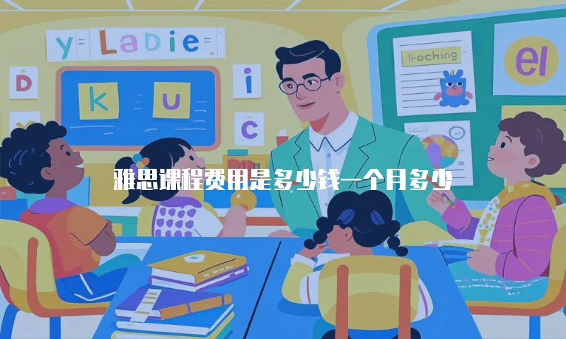 雅思课程费用是多少钱一个月多少
