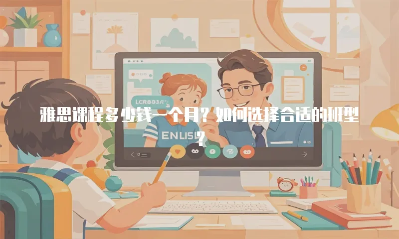 雅思课程多少钱一个月？如何选择合适的班型？