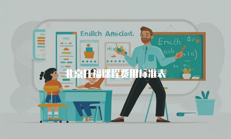 北京托福课程费用标准表