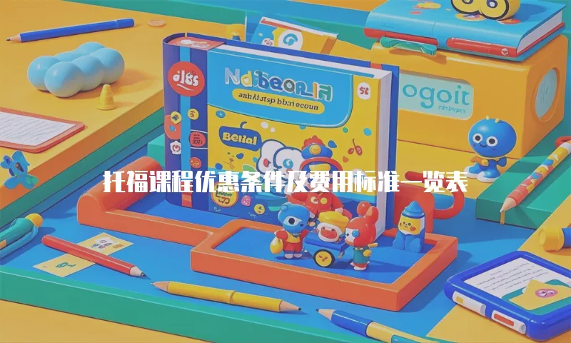 托福课程优惠条件及费用标准一览表
