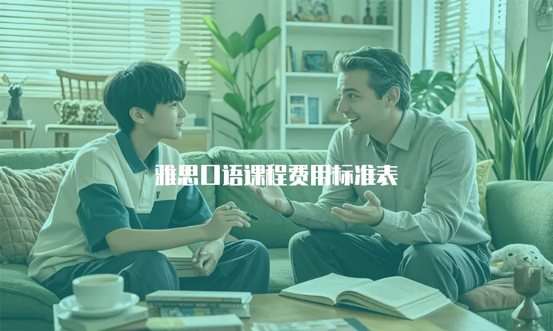 雅思口语课程费用标准表