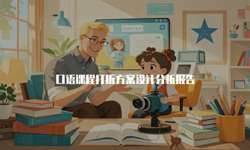 口语课程打折方案设计分析报告