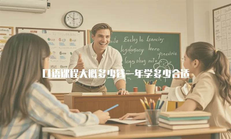 口语课程大概多少钱一年学多少合适