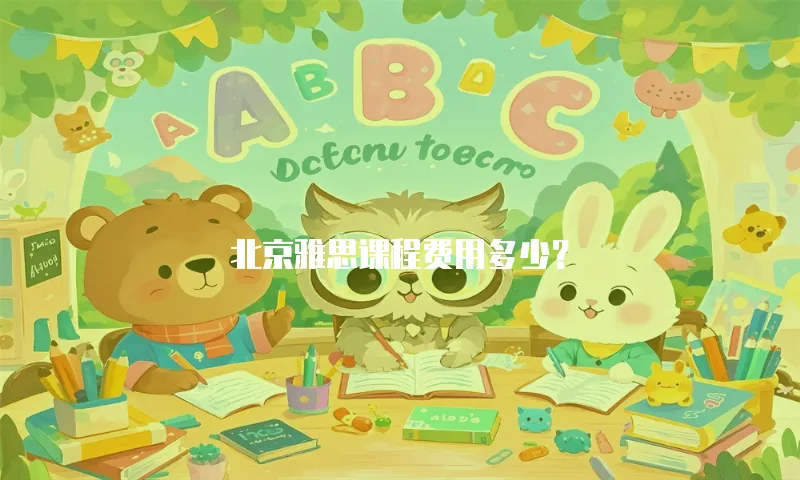 北京雅思课程费用多少？