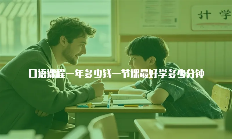 口语课程一年多少钱一节课最好学多少分钟