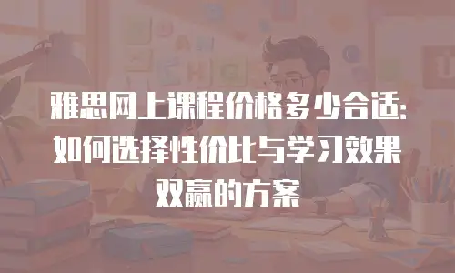 雅思网上课程价格多少合适：如何选择性价比与学习效果双赢的方案
