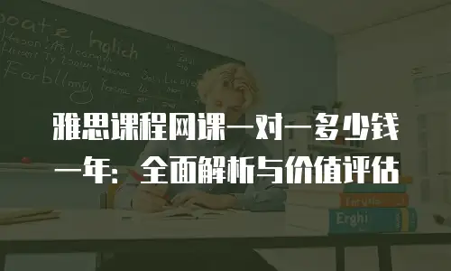 雅思课程网课一对一多少钱一年：全面解析与价值评估