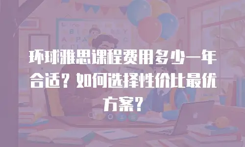 环球雅思课程费用多少一年合适？如何选择性价比最优方案？