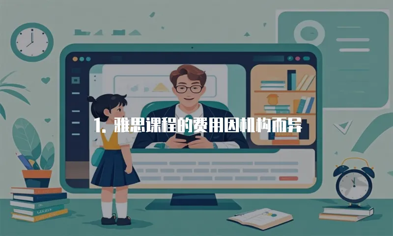 1. 雅思课程的费用因机构而异