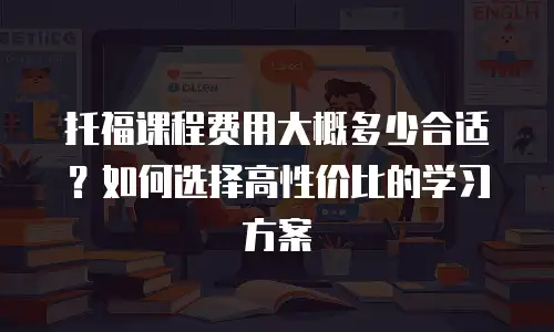托福课程费用大概多少合适？如何选择高性价比的学习方案