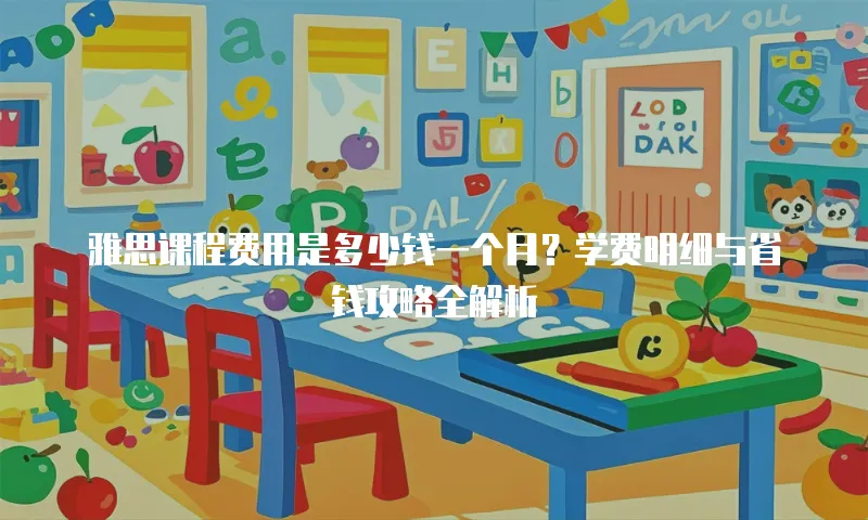 雅思课程费用是多少钱一个月？学费明细与省钱攻略全解析