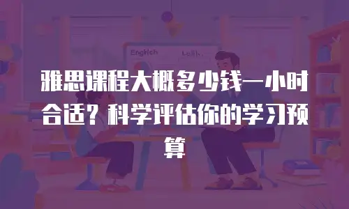 雅思课程大概多少钱一小时合适？科学评估你的学习预算