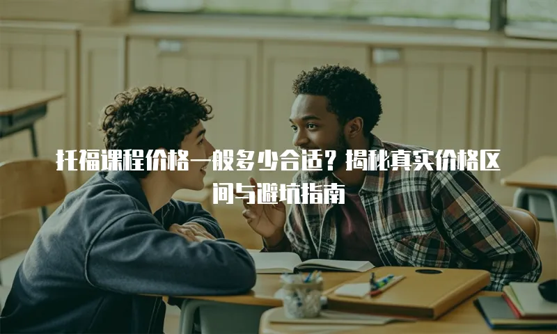 托福课程价格一般多少合适？揭秘真实价格区间与避坑指南
