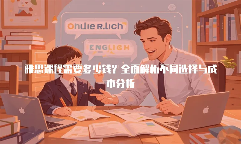 雅思课程需要多少钱？全面解析不同选择与成本分析