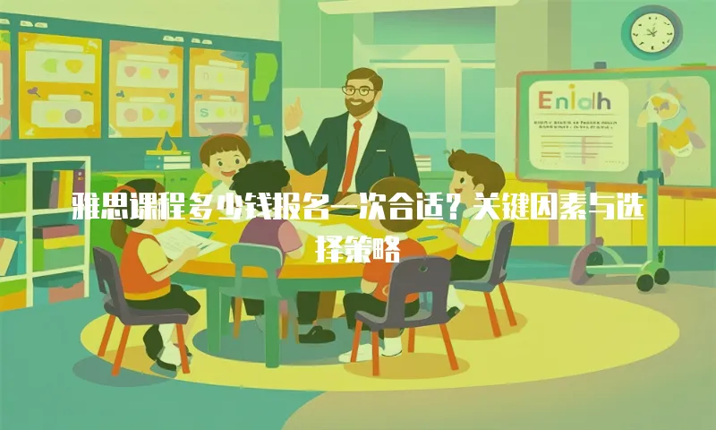 雅思课程多少钱报名一次合适？关键因素与选择策略  