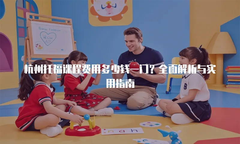 杭州托福课程费用多少钱一门？全面解析与实用指南