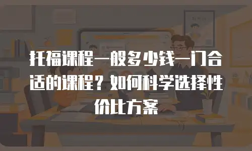 托福课程一般多少钱一门合适的课程？如何科学选择性价比方案