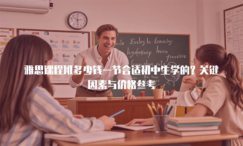 雅思课程班多少钱一节合适初中生学的？关键因素与价格参考  