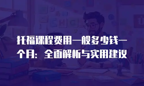 托福课程费用一般多少钱一个月：全面解析与实用建议