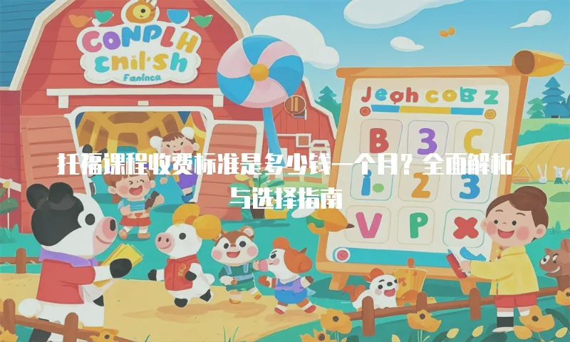 托福课程收费标准是多少钱一个月？全面解析与选择指南