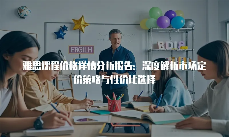 雅思课程价格详情分析报告：深度解析市场定价策略与性价比选择