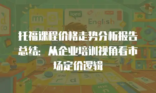 托福课程价格走势分析报告总结：从企业培训视角看市场定价逻辑