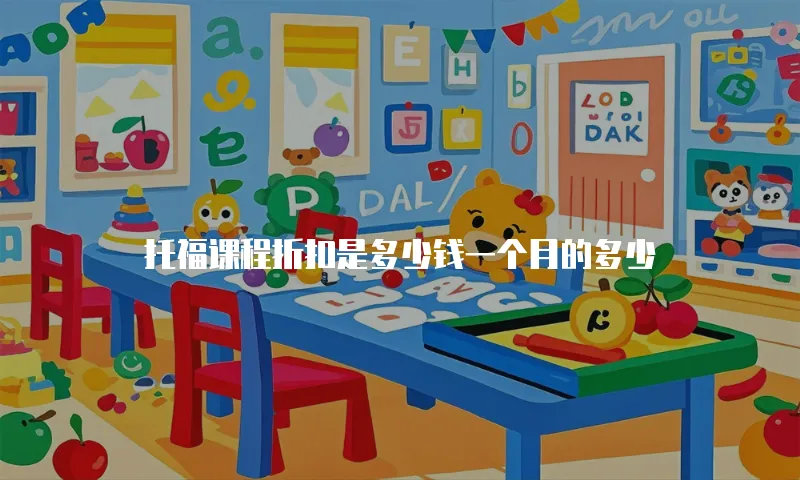 托福课程折扣是多少钱一个月的多少