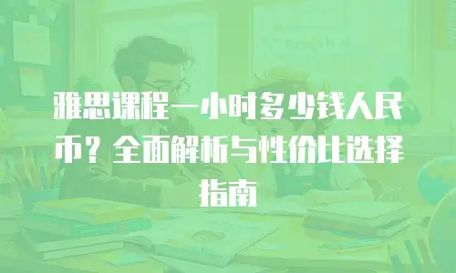 雅思课程一小时多少钱人民币？全面解析与性价比选择指南