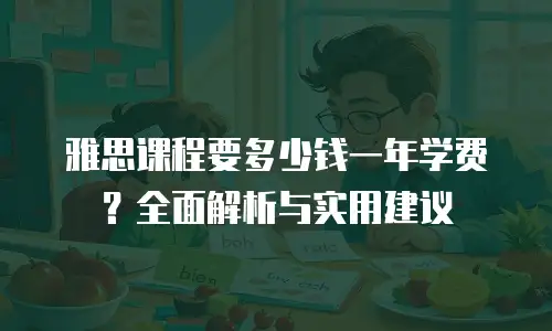 雅思课程要多少钱一年学费？全面解析与实用建议