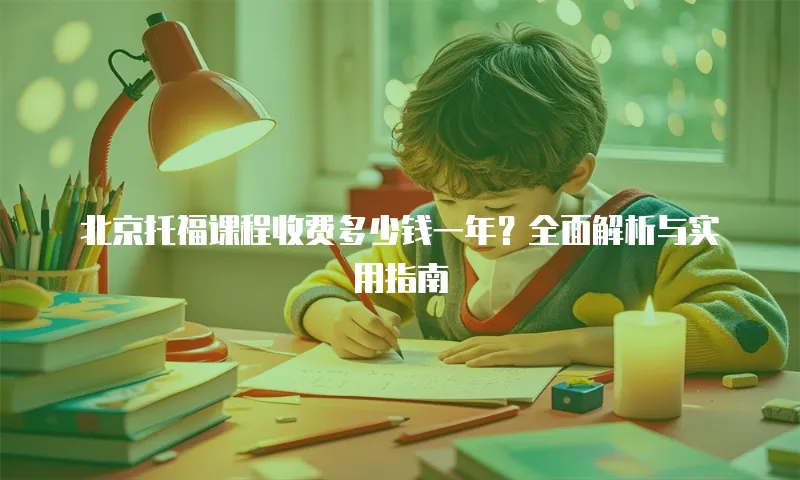 北京托福课程收费多少钱一年？全面解析与实用指南