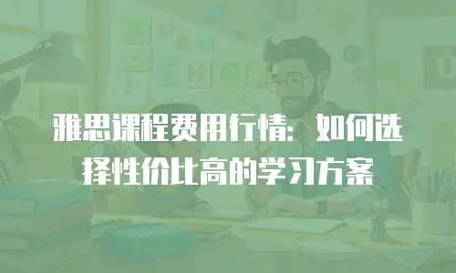 雅思课程费用行情：如何选择性价比高的学习方案