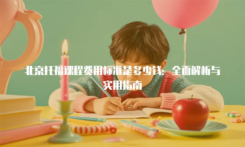 北京托福课程费用标准是多少钱：全面解析与实用指南