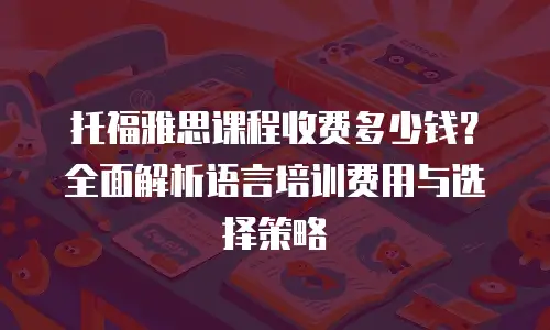 托福雅思课程收费多少钱？全面解析语言培训费用与选择策略