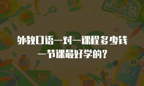 外教口语一对一课程多少钱一节课最好学的？