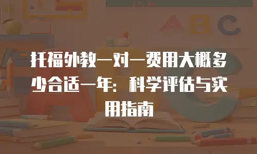 托福外教一对一费用大概多少合适一年：科学评估与实用指南