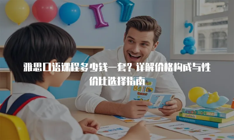 雅思口语课程多少钱一套？详解价格构成与性价比选择指南  