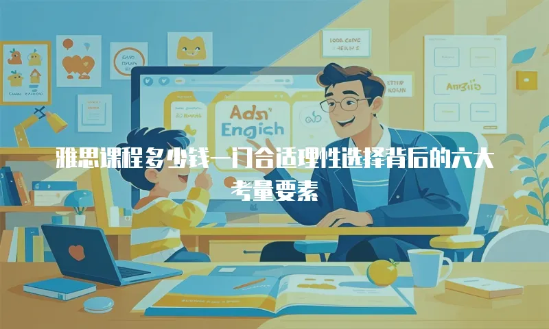 雅思课程多少钱一门合适理性选择背后的六大考量要素  
